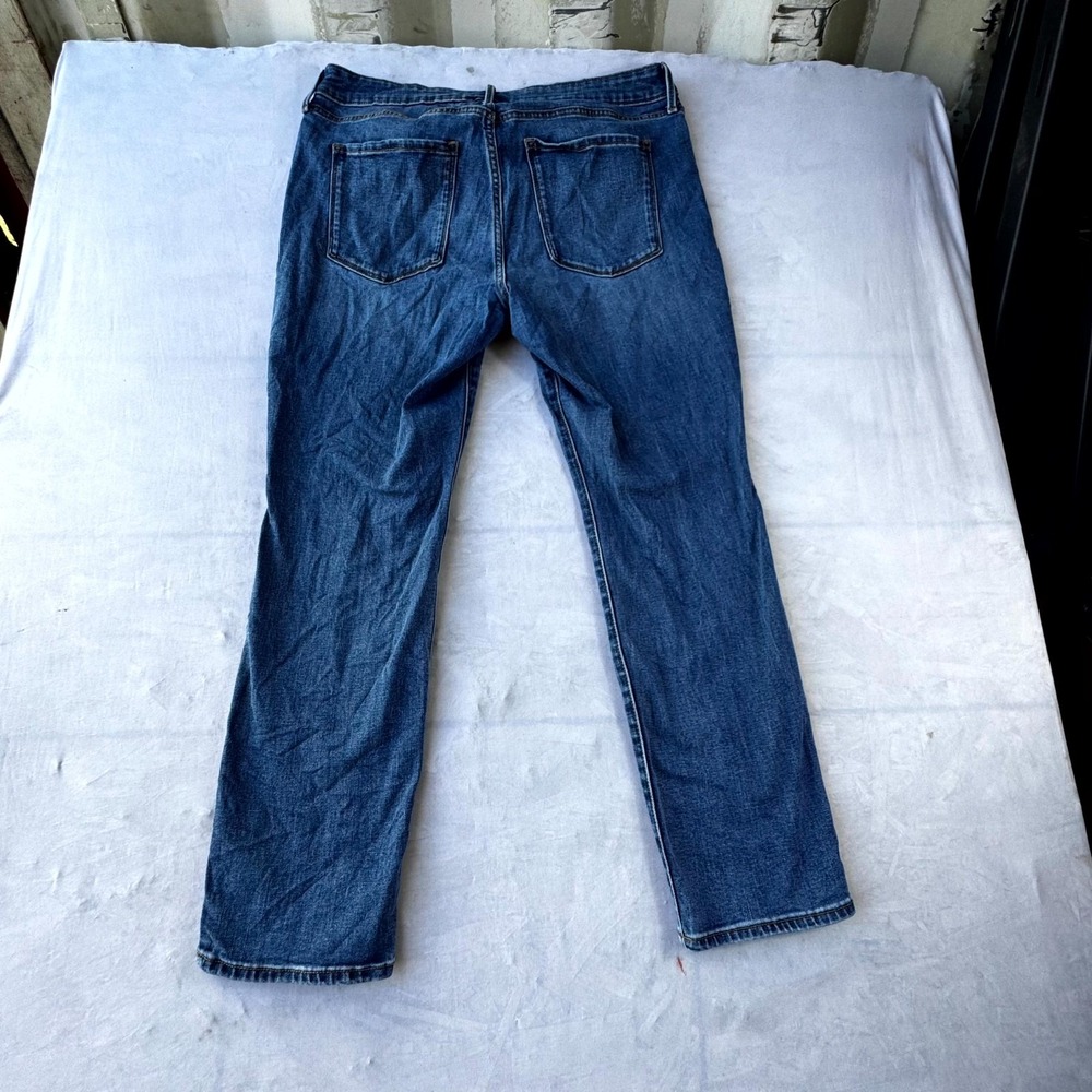 Old Navy Jeans Womens 14 Blue Denim Cotton Medium Wash 5 Pockets Straight Leg
